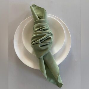 27 sage green napkins